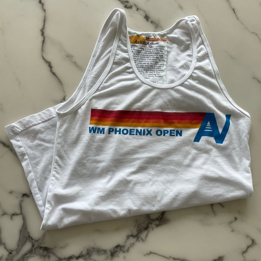 AVIATOR NATION ❤️‍🔥 Waste Management Phoenix Open unisex tank top M